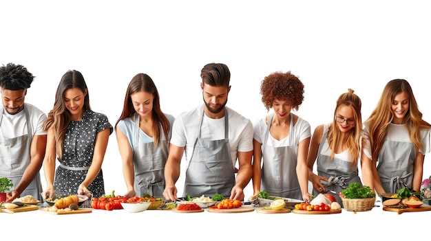 Grupa na warsztatach kulinarnych